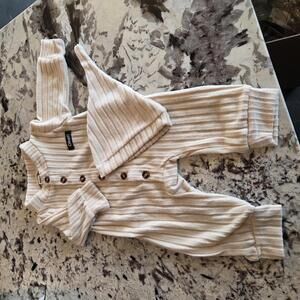 Adorable Knit Baby Set‎ - 2-Piece Outfit in Pastel Tones Size 3-6 Month